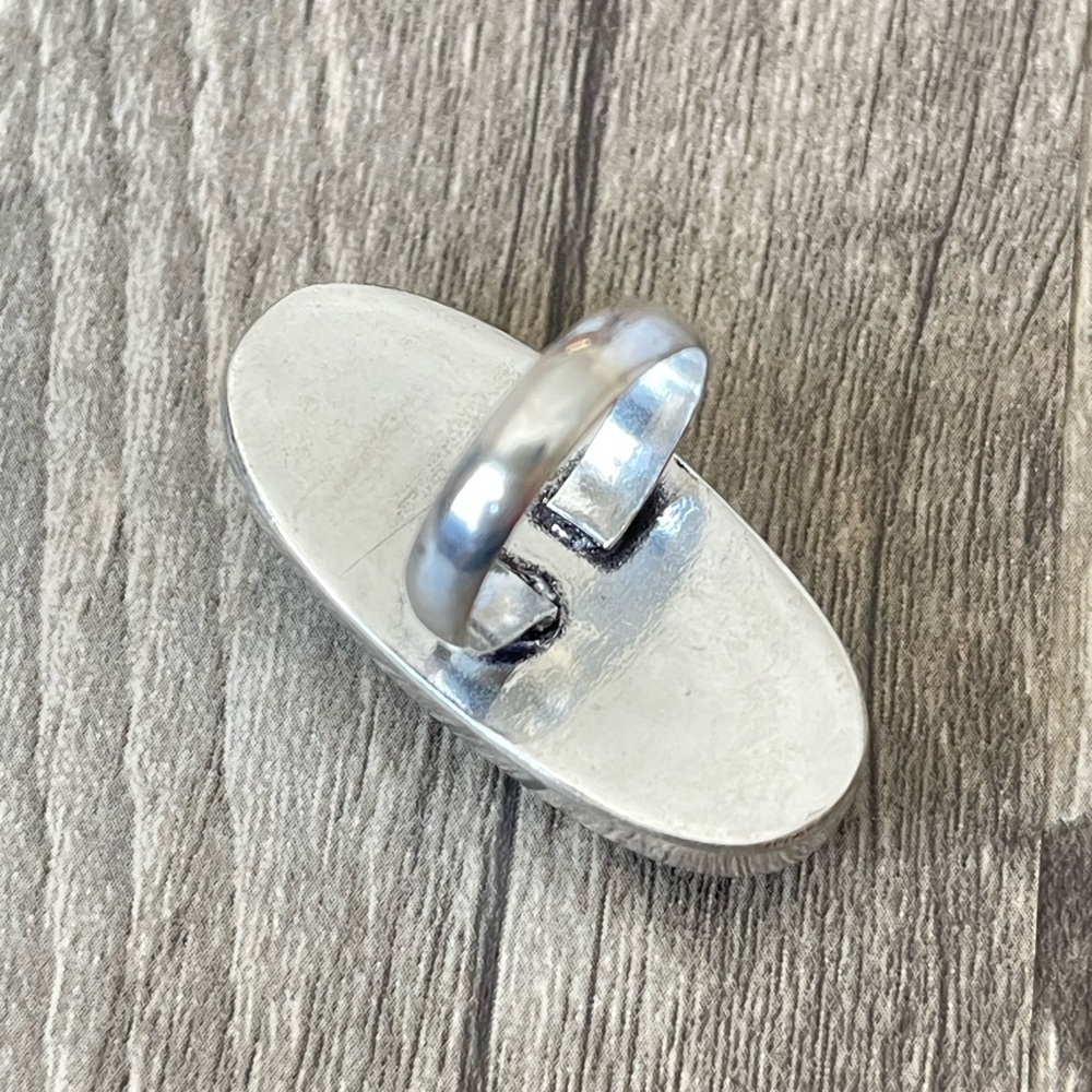 Massive Rainbow Moonstone Ring - image 5